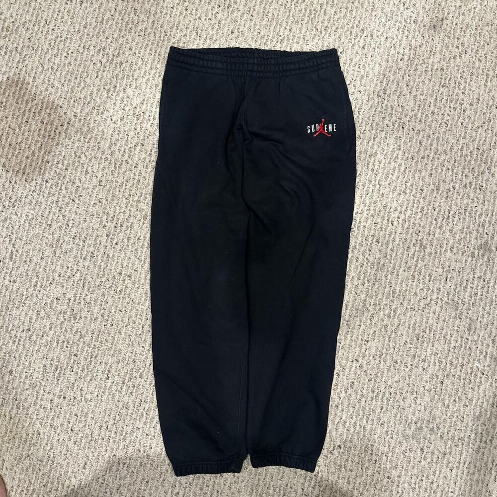 Supreme Jordan Men's Black and Navy Joggers-tracksuits